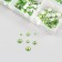 Decor for creativity Glass "Rhinas. Green" d = 2-4.8 mm nr 1188 pcs 6x8x1.5 cm