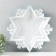 Figure "Snowflake" Small blue metallic, half, 38x36 cm