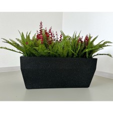 Kashpo for flowers 80x40x34 cm, 75 l, color black granite
