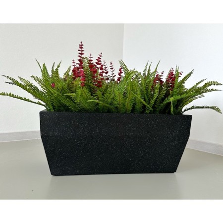Kashpo for flowers 80x40x34 cm, 75 l, color black granite