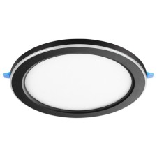 Светильник встраиваемый светодиодный Novotech. Span, 18Вт, Led, 30х225х225 мм, цвет чёрный