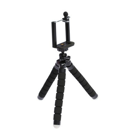 Luazon-Treasel tripod is desktop, for phone, flexible legs, height 17 cm, black-2