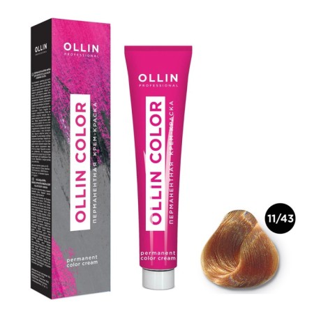 Cream-coloring hair permanent Ollin Professional Color, tone 11/43 Special Blond Copper-Blind, 60 ml