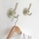 Furniture hook Cappio Simple, two -rod, matte chromium, 4 pcs.