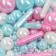 Sugar confectionery: blue, white, pink, 25 g.