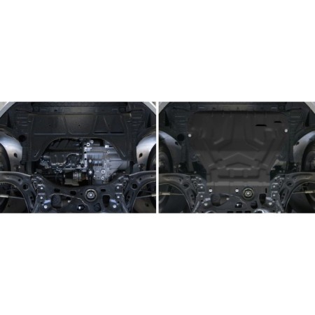 Carter protection and checkpoint "Autobron", Skoda Octavia 2013-2020, with fasteners, 111.05111.1-2