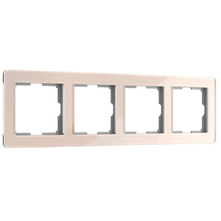 Frame W0042743, 4 Acrylic rosettes, Ivory