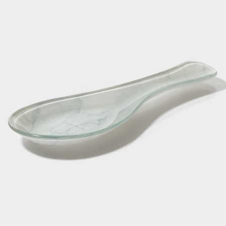 Glass stand under a spoonful of the share "Marble White", 23.5 × 8.3 × 1.5 cm-2