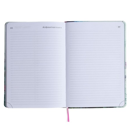 Leduced Diary A5, 160 sheets, Devente.elizabeth, firm artificial leather cover with foam rubber, color slice, a, block 70 g/m2, blue-8