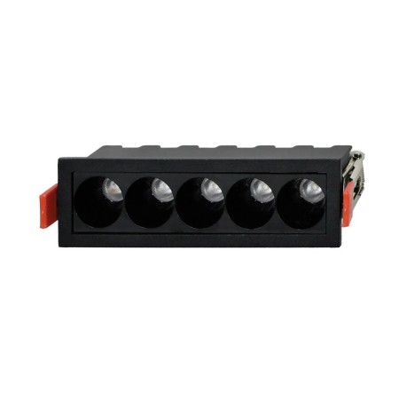 Introduced lamp, artin, rectangular 148x45x555mm LED 10W 800LM 4200K Al Black 599-2