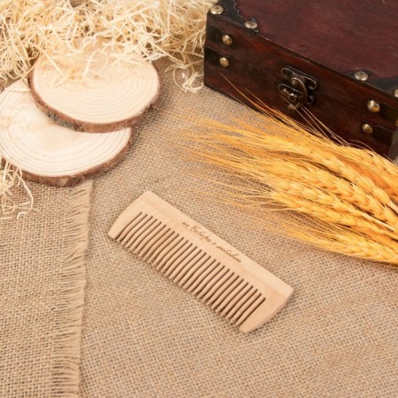 Comb - comb, 12.5 × 4.5 cm, color "Light wood"-1