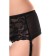 Erotic panties of Erolata with lace inserts, black, size 42-44