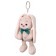 Soft toy-swindle toy "Bunny mi with a blue bow", 14 cm
