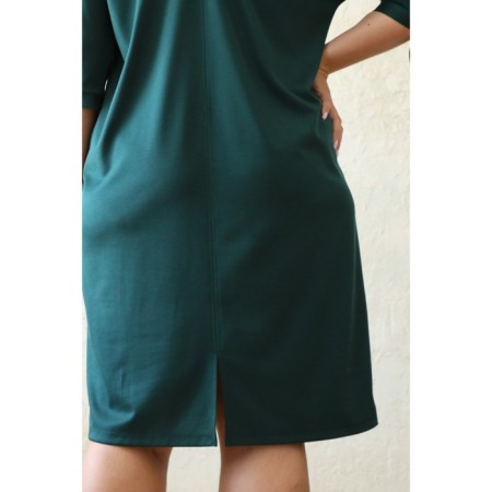 Women's dress, size 48, green color-6