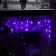 Garland "fringe" 1.8 × 0.5 m, IP20, dark thread, 48 LED, purple glow, 8 modes, 220 V