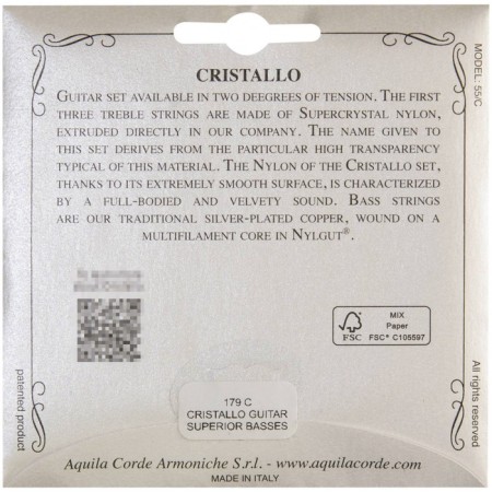 Half -compartment strings for the classic guitar Aquila 179c 3 strings-1