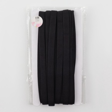 Rubber band is linen, in a rubber, 10 mm, 10 ± 1 m, black color-4