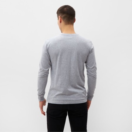 Long-sized male monophonic, the color is light gray, size 48-2