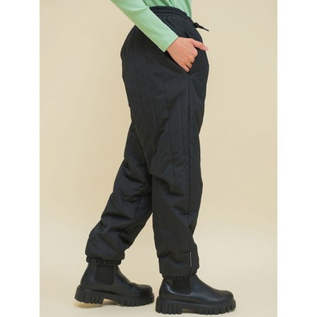 Pants for girls, height 134 cm, black color-3