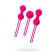 Vaginal balls A-Toys byfa Redvil, silicone, pink, 16.5 cm