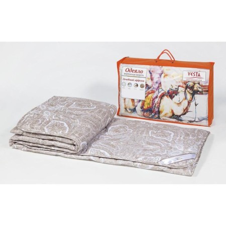 Winter blanket 172x205, OVT-17, camel wool, tick fabric, p/e-3