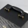 Casket Wood, leatherette for 2 bottles "Black Black" 4 items 34.5x19.5x12 cm