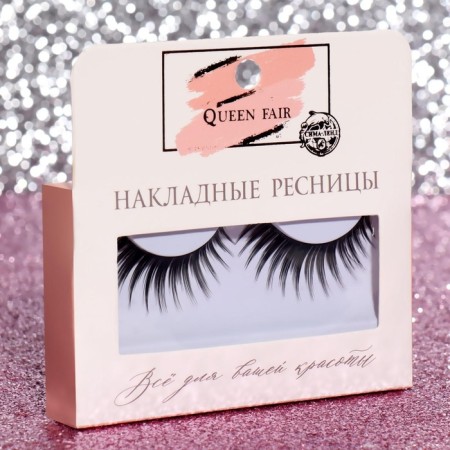 Falled eyelashes "volume", without glue, black color-5