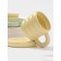 A baking pot “Sephir”, 250 ml, 15 × 10.5 × 6.3 cm, with handles, with a lid, ceramic, yellow