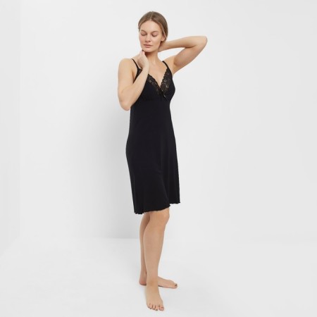 Night shirt female "feeling", black color, size 44-1