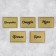 A set of paper stickers for cans "for cereals", 20 pcs, green, 7 x 5 cm