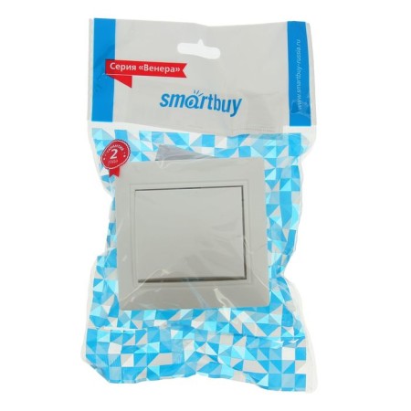 Smartbuy switch Venus, 10 A, 1 key, hidden, white-2