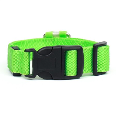 Collar with backlight, charging from USB, size S, Osh 34-41 cm, 3 modes, green-5