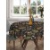 The tablecloth “Leaves on a dark background”, round, Saten, d = 150 cm
