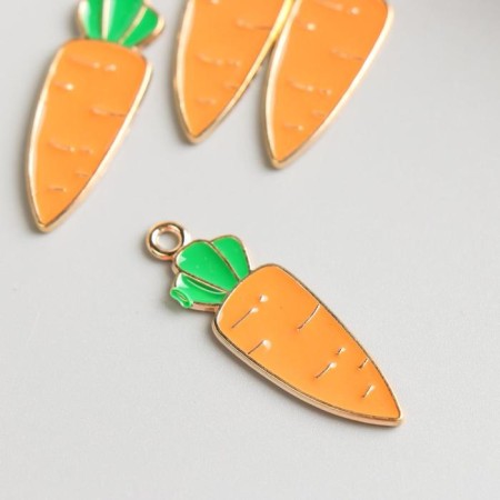 Decor for creativity Metal "Carrots" Emal 3x1.1 cm