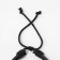 Unisex Bracelet "Weave", black color, d = 7 cm