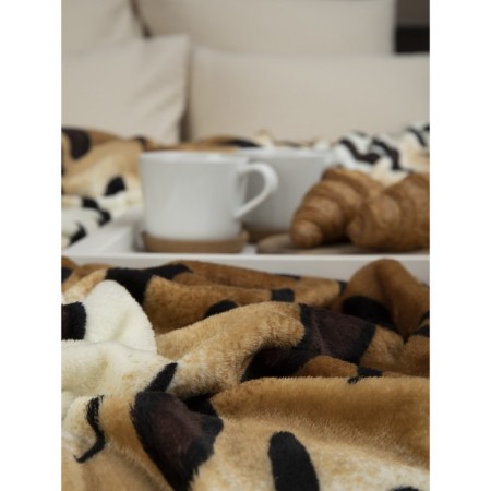 Texrepublic blanket, size 140x200 cm, beige color-1