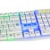 Keyboard Defender Dark White GK-172, Game, Wending, Lighting, 104 Key, USB, White