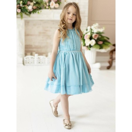 Bella dress, height 104 cm, turquoise color-1