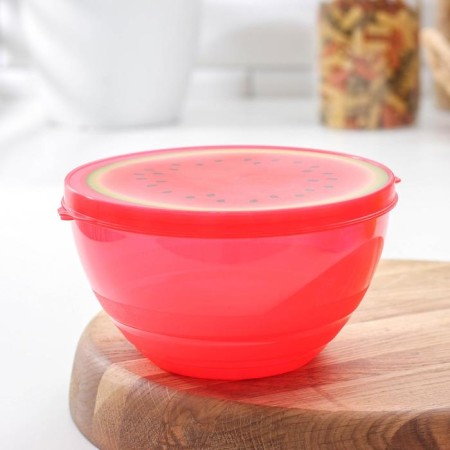 Container Plastic food "Juicy fruit", 900 ml, color mix-6
