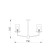 Suspended lamp 60W, 6he14, 51.5x75 cm, French gold
