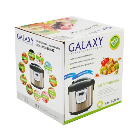 Galaxy GL 2642, 900 W multicooker, 4 l, 11 programs, with anti -stick coating-8