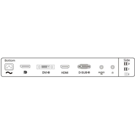 Monitor Philips 241b8qjeb (00/01), 23.8 ", IPS, 1920x1080, 75Hz, 5 ms, HDMI, DVI, VGA, black 98283-5