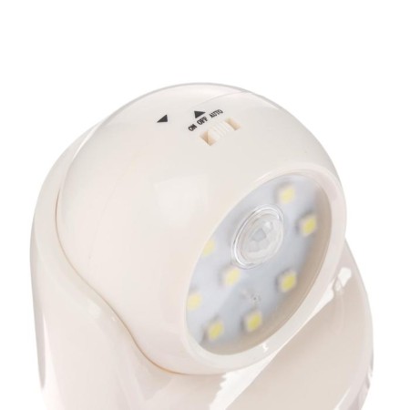 Wall lamp, rotating, with a motion sensor, from batteries 3*aaa, 9 LED, 6500K-2