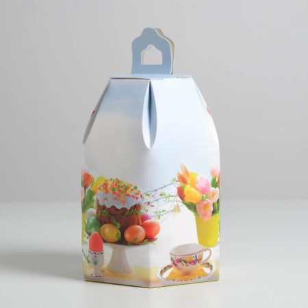 Confectionery box, packaging "with light Easter", 16.5 x 14.5 x 21 cm-1