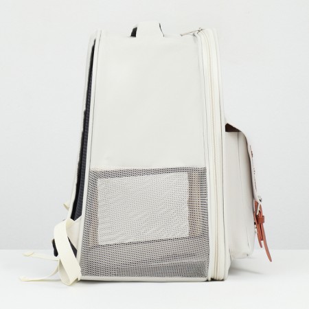 An animal-carp backpack 39 x 40 x 25 cm, white-2