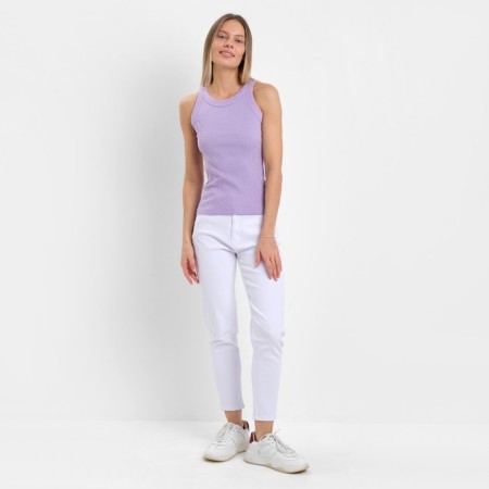 T -shirt female, lilac color, size 42 (s)-2