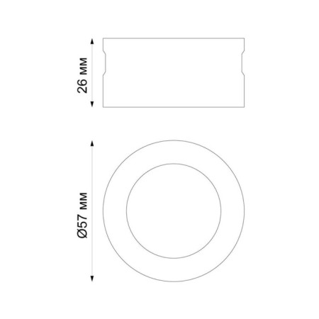 Decorative ring KST, color chrome-1