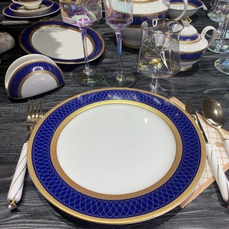 Set of plates Lenardi "sapphire", d = 27 cm, 6 pcs