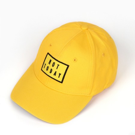 Women's cap not Today, yellow color, rr 56-7