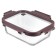 Container for baking and storage Smart Solutions, rectangular, with a lid, 1.5 l, the color is dark blue